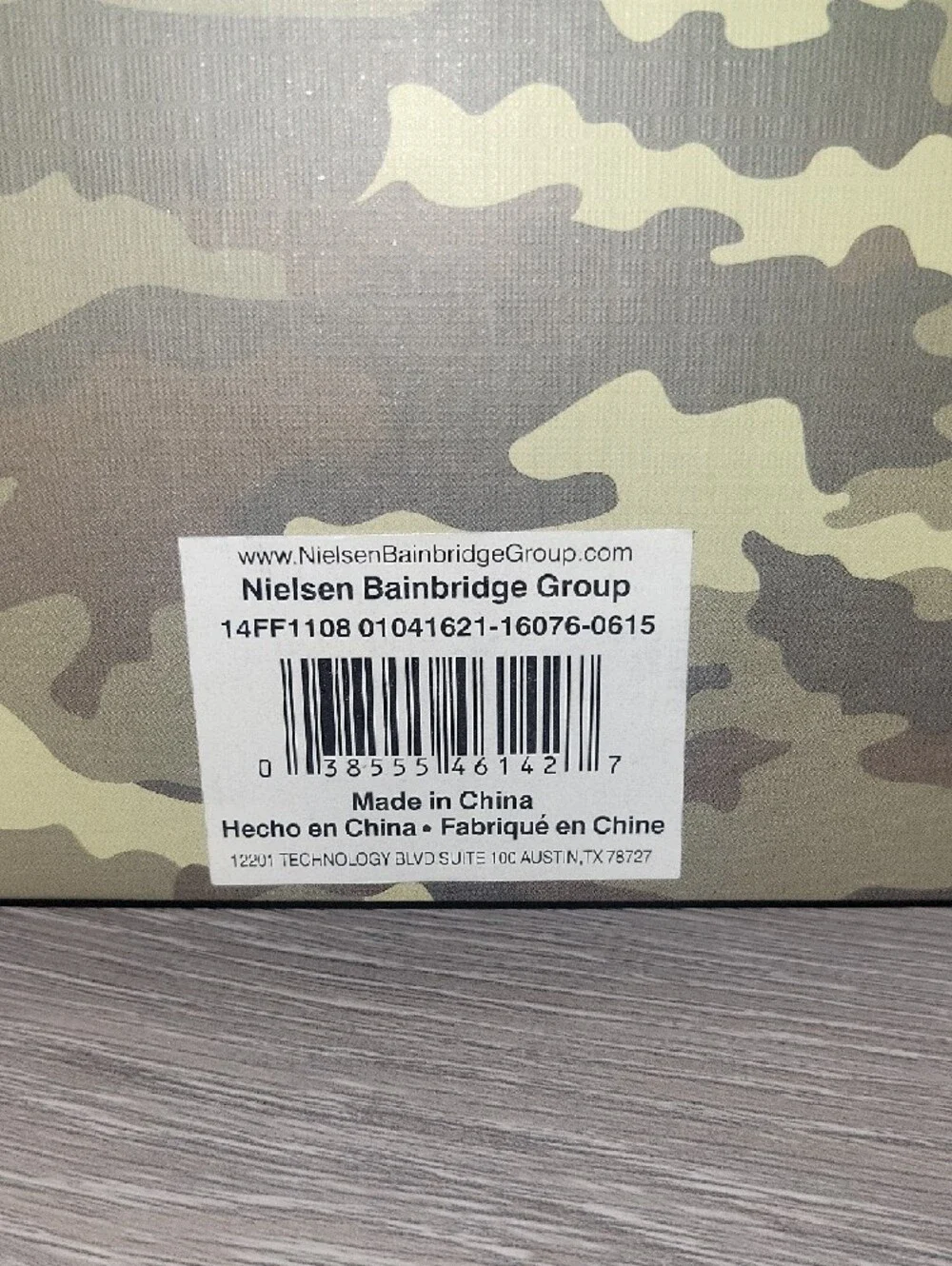 Camo Pattern Square Photo Album - Green & Tan